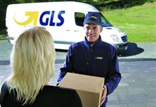 Afhentning af pakke med fragtfirmaet GLS - Må højest veje 10 kg.