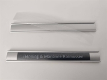 Aluminium skilt til 12 mm. DYMO strimmel.
