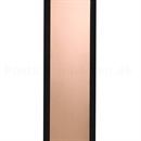 Postkassestander Allux 1001 SORT med KOBBER front