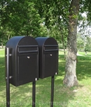 BobiLink postkassestander til montering af 2 postkasser.