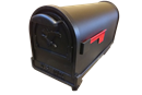 Smuk US-Mail postkasse i sort lakering.