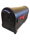 Stor US-MAIL postkasse ARLINGTON - SORT - Kan bruges til småpakker