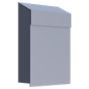 Lille grå postkasse - BabyBox.