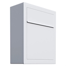 Hvid BASE postkasse - med skjult lås - klassisk design