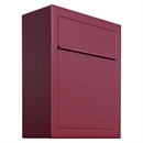 Rød BASE postkasse - med skjult lås - klassisk design