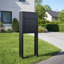 Sort BASE STANDARD Postkassesæt m. Stander