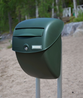 BobiBella postkasse i Grøn udformning.