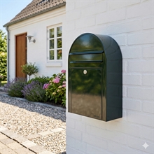 Bobi classic-S postkasse i Sort grøn med dansk 6-stifts lås