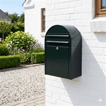 Bobi Classic postkasse i Sort Grøn, med lille sikkerhedslås