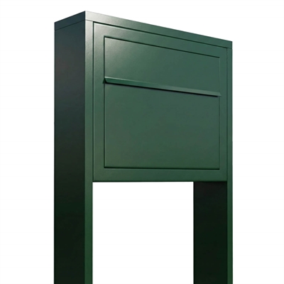 Racing Green ELEGANCE EXCLUSIVE postkasse med stander - med 6-stifts lås