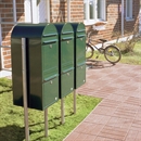 BOBIDUO postkasser monteret på BOBILINK stander.