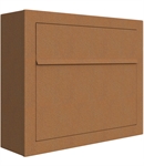 Rust farvet postkasse - med skjult lås - klassisk design - Elegance