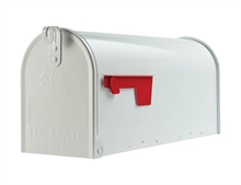 US-Mail postkasse HVID lakeret