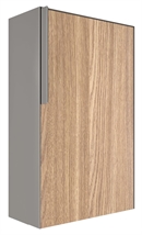 Grå FARO design postkasse med træ front - med skjult lås