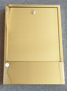 Inspektionslem i messing til mur eller mursøjle