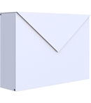 Hvid design postkasse  - KUVERT