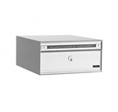 Allux PC1 postkasse med aluminium front.