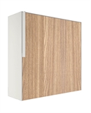 Hvid Kvadratisk PORTO design postkasse - med Laminat front