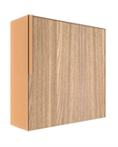 Rust Kvadratisk PORTO design postkasse - med Laminat front