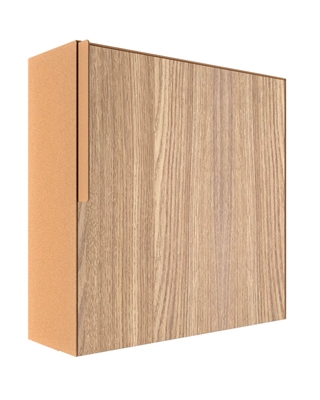 Rust Kvadratisk PORTO design postkasse - med Laminat front