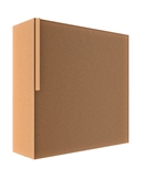 Rust Kvadratisk PORTO design postkasse - med skjult lås