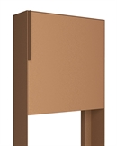 Rust Kvadratisk PORTO design postkasse med Stander