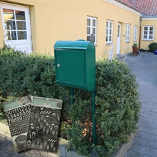 Racing-Green MEFA Topaz postkasse-sæt Incl. stander og hvidt stickers ark