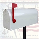 Amerikaner postkasse - US-Mail i hvid lakeret udførsel.